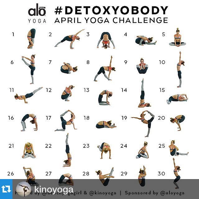 #DETOXYOBODY April Yoga Challenge