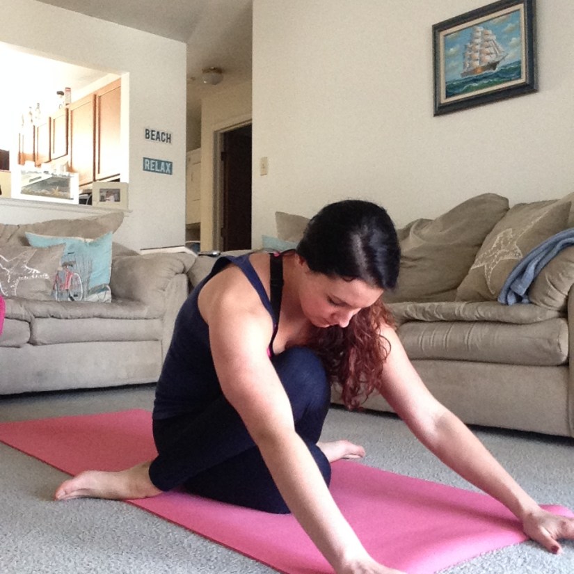 Cow Facing Pose Variation | Healthy, Fit & Barefoot!