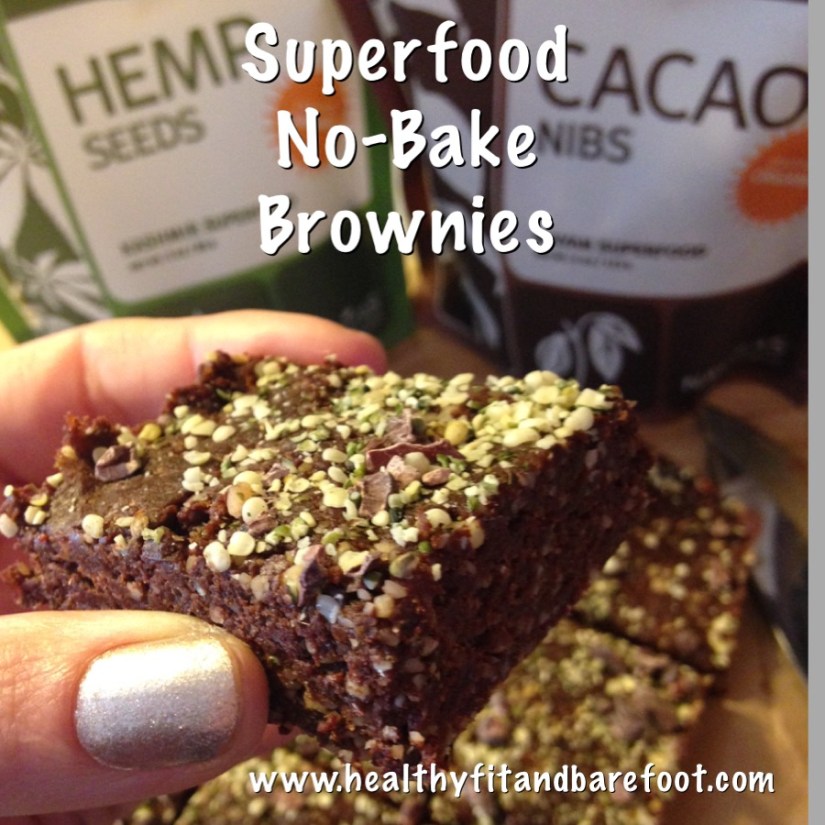 #FlavorfulFriday - Superfood No-Bake Brownies | Healthy, Fit & Barefoot!