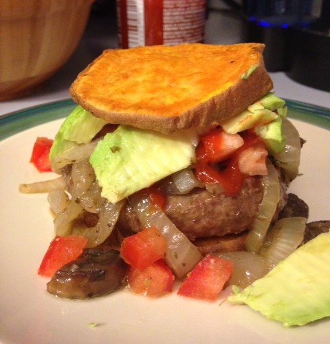 Healthy, homemade burgers with Sweet Potato "Buns" | Healthy, Fit & Barefoot!