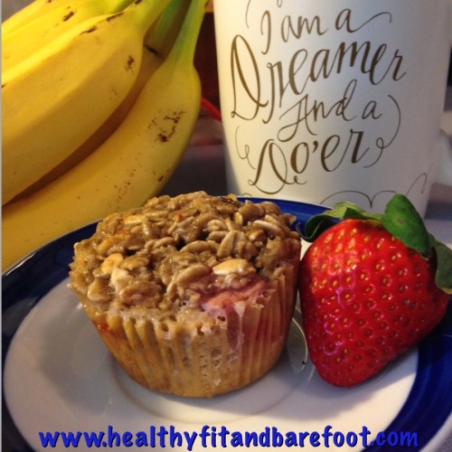 #FlavorfulFriday - Healthy Sugarfree Baked Oatmeal Muffins | Healthy, Fit & Barefoot!