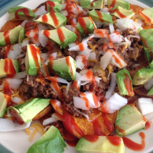Sloppy Joe Sweet Potato Nachos Recipe | Healthy, Fit and Barefoot!Sloppy Joe Sweet Potato Nachos Recipe | Healthy, Fit and Barefoot!