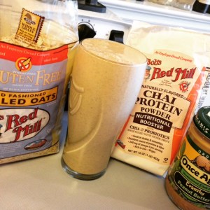 Peanut Butter Chai Oatmeal Smoothie