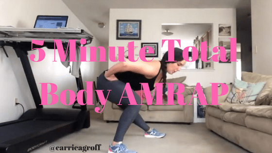 5 Minute Total Body AMRAP workout | Healthy,Fit & Barefoot!
